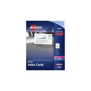 Avery Laser, Inkjet Printable Index Cards