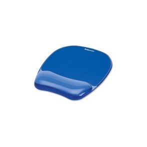 Fellowes Crystals Gel Mousepad/Wrist Rest - Blue