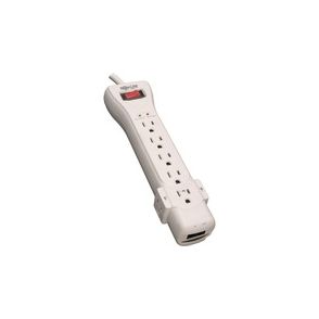 Tripp Lite by Eaton Protect It! 7-Outlet Surge Protector 15 ft. (4.57 m) Cord 2520 Joules Fax/Modem Protection RJ11