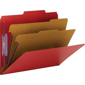 Smead SafeSHIELD Fasteners 2 Divider Classification Folders