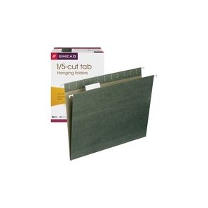 Smead 1/5 Tab Cut Letter Recycled Hanging Folder