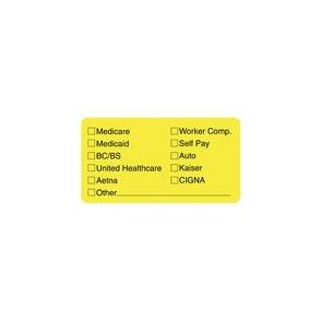 Tabbies Medical Office Insurance Check Labels