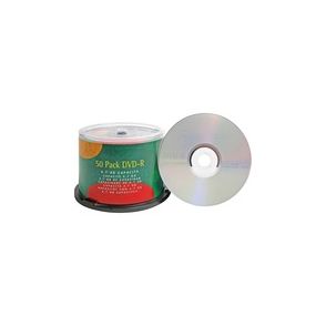 Compucessory DVD Recordable Media - DVD-R - 16x - 4.70 GB - 50 Pack