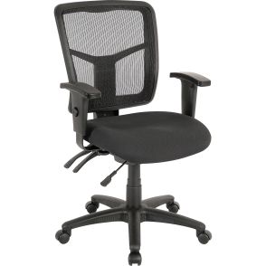 Lorell ErgoMesh Series Managerial Mesh Mid-Back Chair