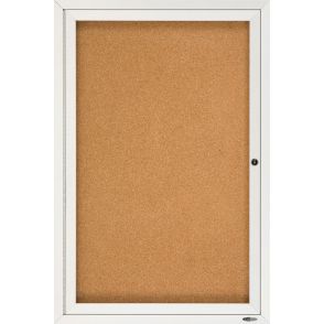 Quartet Enclosed Bulletin Board for Indoor Use