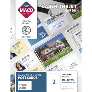 MACO Micro-perforated Laser/Ink Jet Post Cards