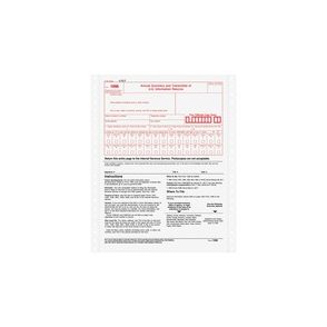 TOPS 1096 Tax Form