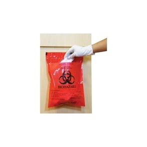 CareTek Stick-On Biohazard Infectious Waste Bags