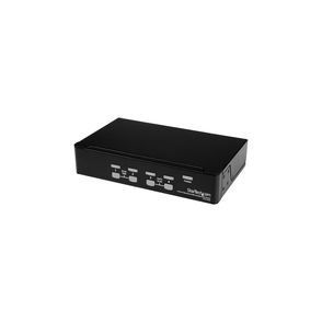 StarTech.com 4 Port 1U Rackmount USB PS/2 KVM Switch with OSD