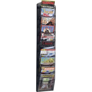 Safco 10-pocket Onyx Mesh Literature Rack