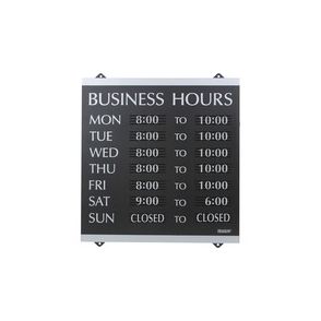 HeadLine Century Business Hours Sign