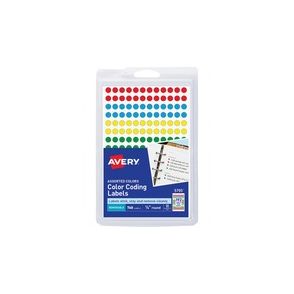 Avery Dot Stickers, 1/4" Diameter, Assorted, 760 Total (5795)