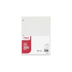 Mead 3-Hole Punched Wide-ruled Filler Paper