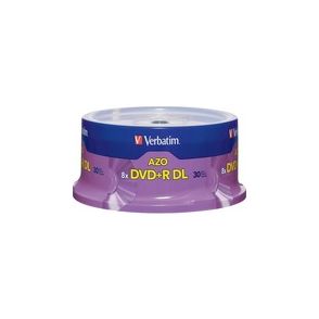 Verbatim 96542 DVD Recordable Media - DVD+R DL - 8x - 8.50 GB - 30 Pack Spindle