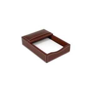 Dacasso Rustic Leather Double Legal-Size Trays