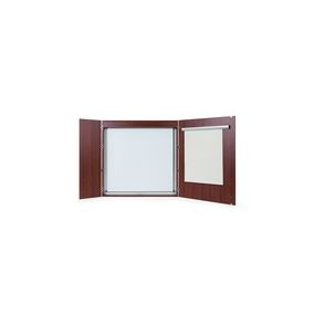 MasterVision 2-door Cherry Conference Cabinet