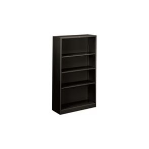 HON Brigade Steel Bookcase | 4 Shelves | 34-1/2"W | Black Finish