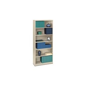 HON Brigade Steel Bookcase | 6 Shelves | 34-1/2"W | Light Gray Finish