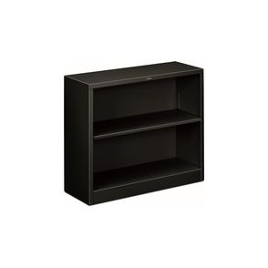 HON Brigade Steel Bookcase | 2 Shelves | 34-1/2"W | Black Finish