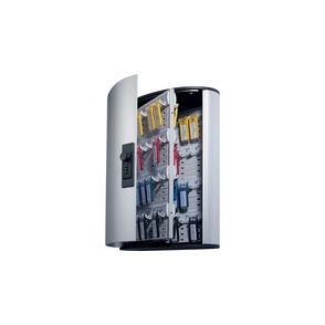 DURABLE Brushed Aluminum Combo Lock 72-Key Cabinet