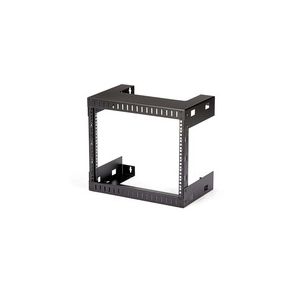 StarTech.com 2-Post 8U Heavy-Duty Wall-Mount Network Rack, 19" Open Frame Server Rack for Computer Equipment, Wall Mount Data Rack~