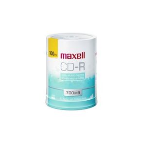 Maxell CD Recordable Media - CD-R - 48x - 700 MB - 100 Pack Spindle