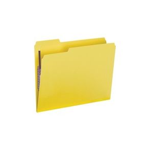 Smead Colored 1/3 Tab Cut Letter Recycled Fastener Folder