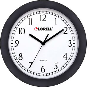 Lorell 9" Round Wall Clock