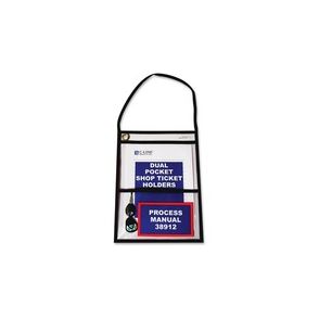 C-Line Two Pocket Shop Ticket Holders with Hanging Straps, Stitched