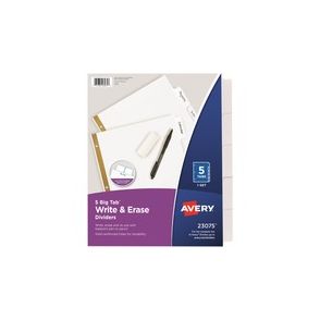 Avery Big Tab Eraseable Write-On Dividers