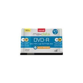 Maxell DVD Recordable Media - DVD-R - 16x - 4.70 GB - 50 Pack Spindle - Bulk