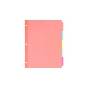 Avery Write-On Dividers, 5-Tab, Multicolor, 36 Sets (11508)