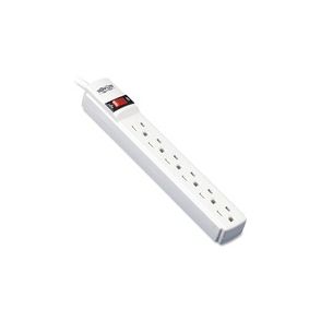 Tripp Lite by Eaton Protect It! 6-Outlet Surge Protector 6 ft. Cord 790 Joules Diagnostic LED Light Gray Housing