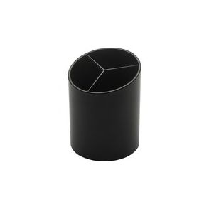 Business Source Large 3-Compartment Plastic Pencil Cup