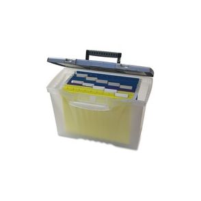 Storex Plastic Portable File Box