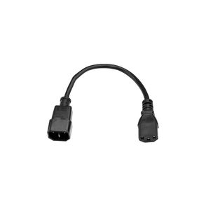 StarTech.com 3ft (1m) Power Extension Cord, C14 to C13, 10A 125V, 18AWG, Computer Power Cord Extension, Power Supply Extension Cable
