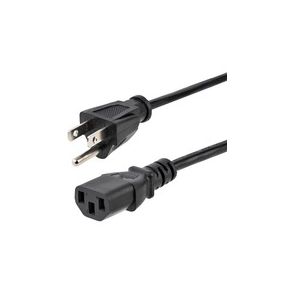 StarTech.com 10ft (3m) Heavy Duty Power Cord, NEMA 5-15P to C13, 15A 125V 14AWG, Replacement AC Computer Power Cord, PC Power Supply Cable