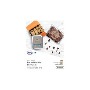 Avery Print-To-The-Edge Kraft Brown Labels