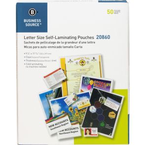 Business Source Laminating Document Pouches