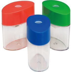 Integra Assorted Color Oval Plastic Sharpeners, Each