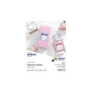 Avery Print-to-the-Edge Easy Peel Square Labels