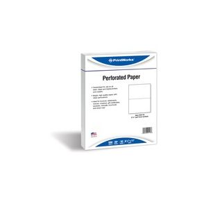 PrintWorks Professional Pre-Perforated Paper for Statements, Tax Forms, Bulletins, Planners & More