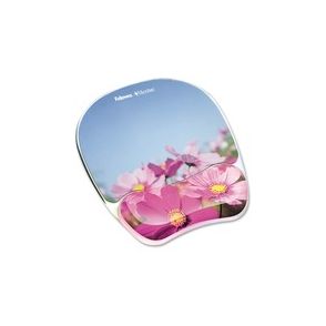 Fellowes Photo Gel Mouse Pad Wrist Rest with Microban