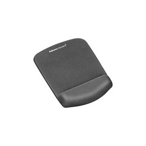 Fellowes PlushTouch™ Mouse Pad Wrist Rest with Microban - Graphite