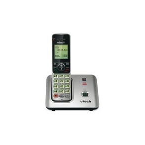 VTech CS6619 DECT 6.0 Expandable Cordless Phone with Caller ID/Call Waiting, Silver with 1 Handset