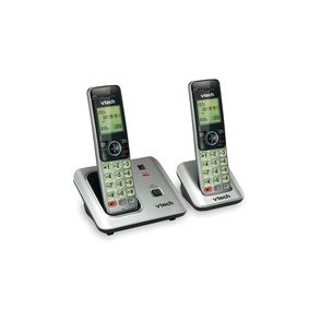 VTech CS6619-2 DECT 6.0 Cordless Phone - Black, Silver