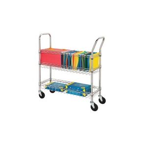 Lorell Mobile Wire Mail Cart