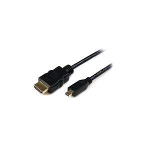 StarTech.com 3m Micro HDMI to HDMI Cable with Ethernet, 4K High Speed Micro HDMI Type-D Device to HDMI Monitor Adapter/Converter Cord