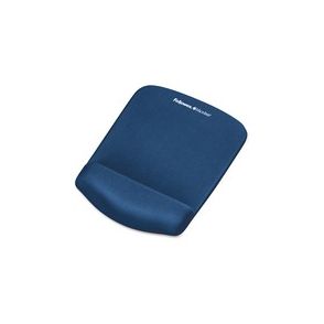 Fellowes PlushTouch™ Mouse Pad Wrist Rest with Microban - Blue