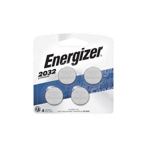 Energizer 2032 Lithium Coin Battery, 4 Pack